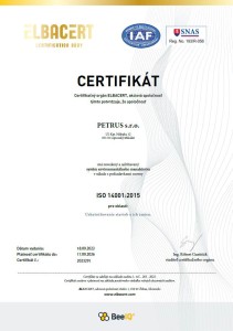 PETRUS s.r.o._CERTIFIKAT_14001_2023_SK
